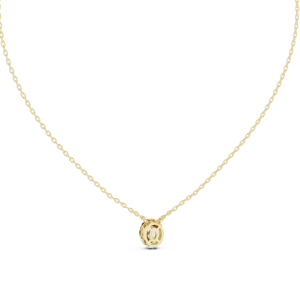 Ethereal Oval Luminary Halo Solitaire Pendant - Image 4