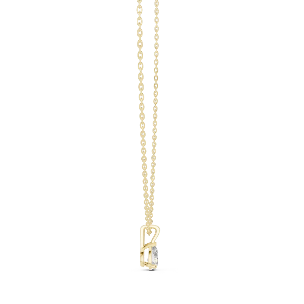 Ethereal Pear Cut Solitaire Drop Pendant - Image 3