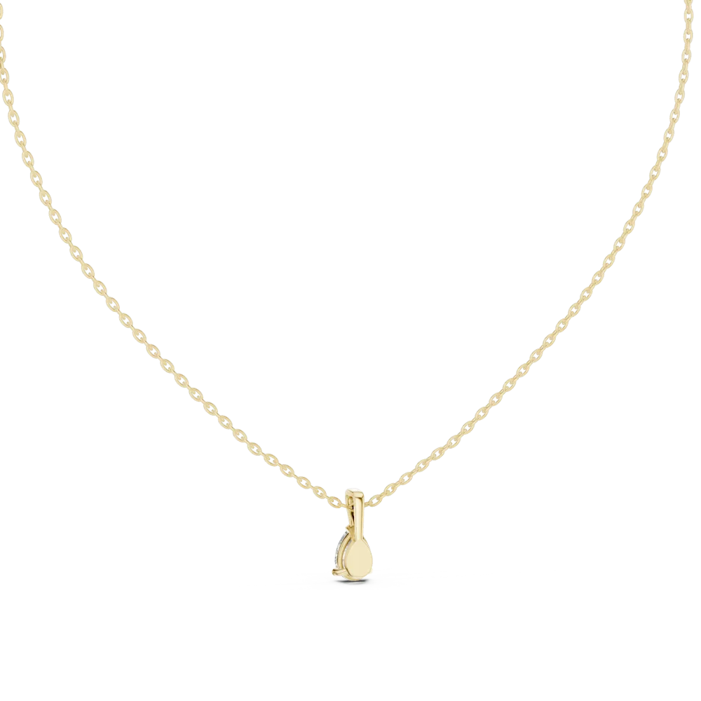 Ethereal Pear Cut Solitaire Drop Pendant - Image 4