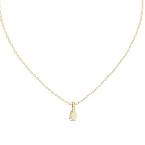 Ethereal Pear Cut Solitaire Drop Pendant - Image 4