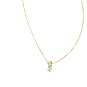 Essence Pear Cut Solitaire Drop Pendant - Image 2