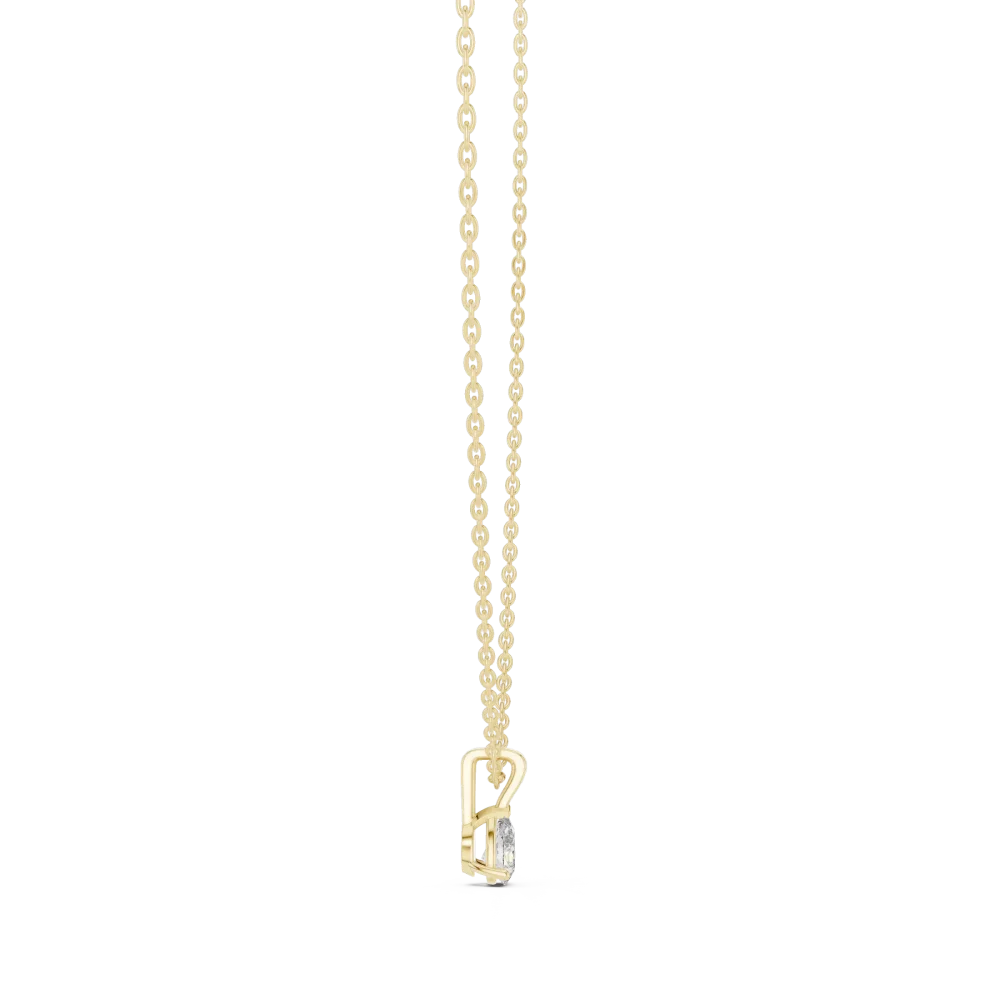 Essence Pear Cut Solitaire Drop Pendant - Image 3