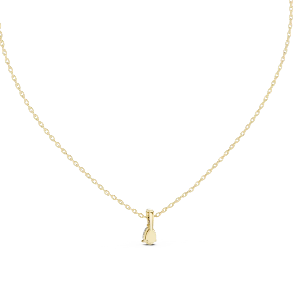Essence Pear Cut Solitaire Drop Pendant - Image 4