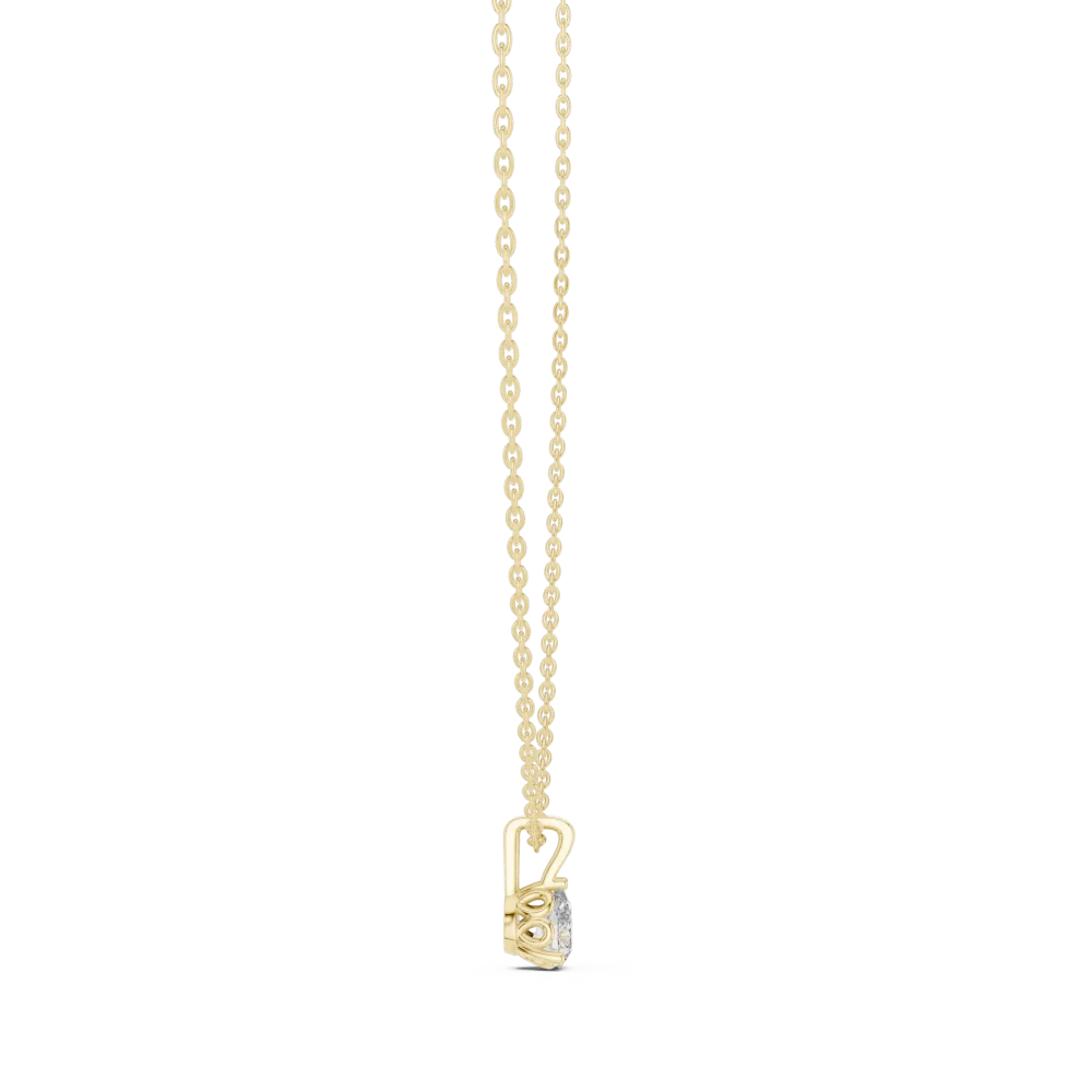 Essence Pear Cut Solitaire Drop Pendant - Image 3