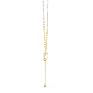 Luminary Pavé-Set Round Brilliant Diamond Dog Tag Pendant - Image 3