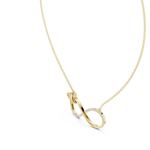 Infinite Butterfly Pavé-Set Round Brilliant Diamond Pendant - Image 2