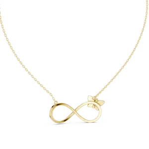 Infinite Butterfly Pavé-Set Round Brilliant Diamond Pendant - Image 4