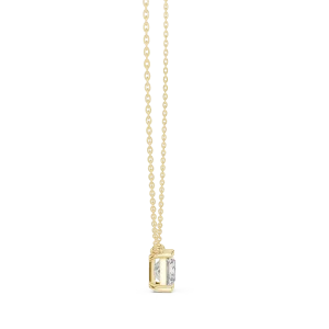 Symmetry Princess Cut Solitaire Geometric Pendant - Image 3