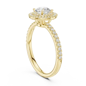 Luminary Round Brilliant Dual Halo Solitaire Ring - Image 3
