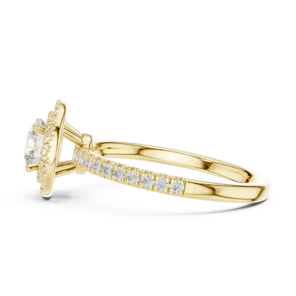 Luminary Round Brilliant Dual Halo Solitaire Ring - Image 4