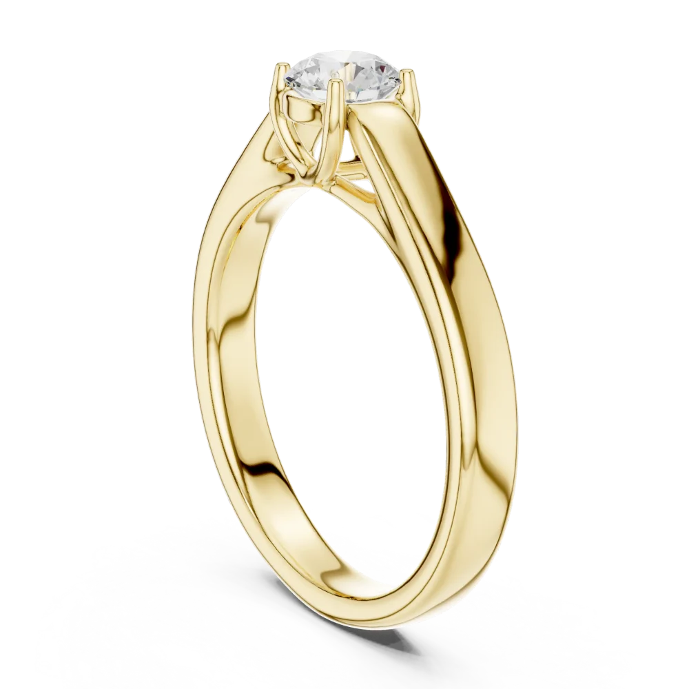 Ethereal Round Brilliant Silhouette Solitaire Ring - Image 3