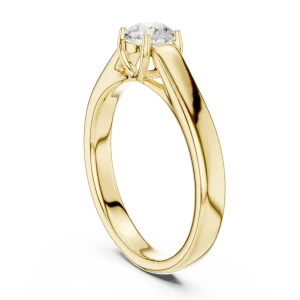 Ethereal Round Brilliant Silhouette Solitaire Ring - Image 3