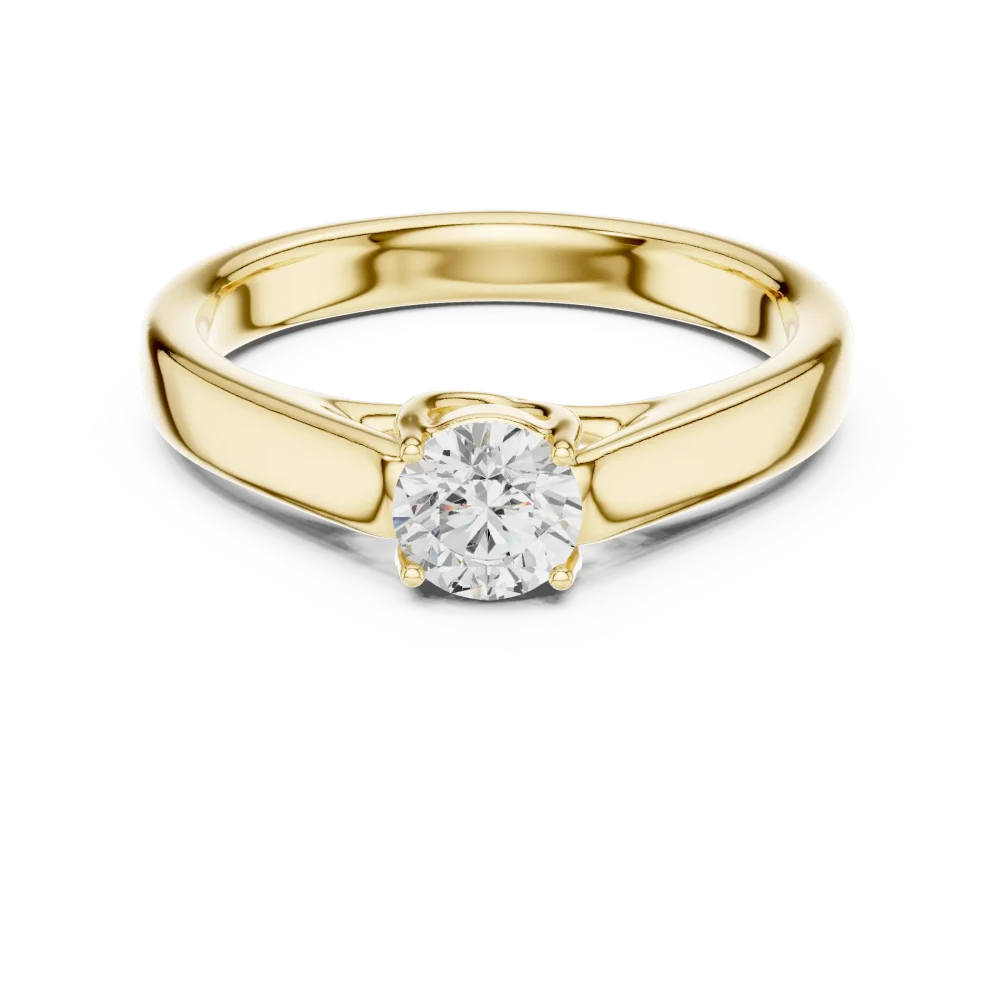 Ethereal Round Brilliant Silhouette Solitaire Ring - Image 2