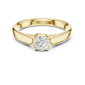 Ethereal Round Brilliant Silhouette Solitaire Ring - Image 2
