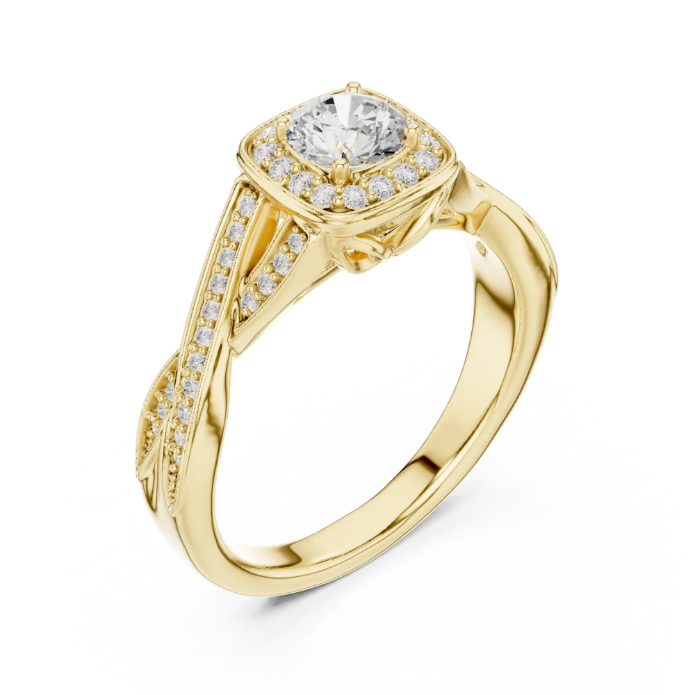 Discover the Ethereal Luminary, a breathtaking round-cut solitaire ring. Expertly crafted with premium DIAMEUR lab-grown diamonds. Shop yours today.