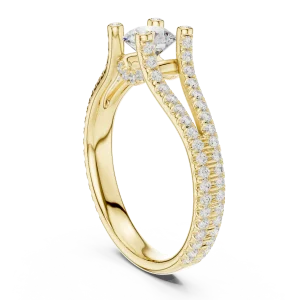 Luminary Round Brilliant Split-Shank Solitaire Ring - Image 3