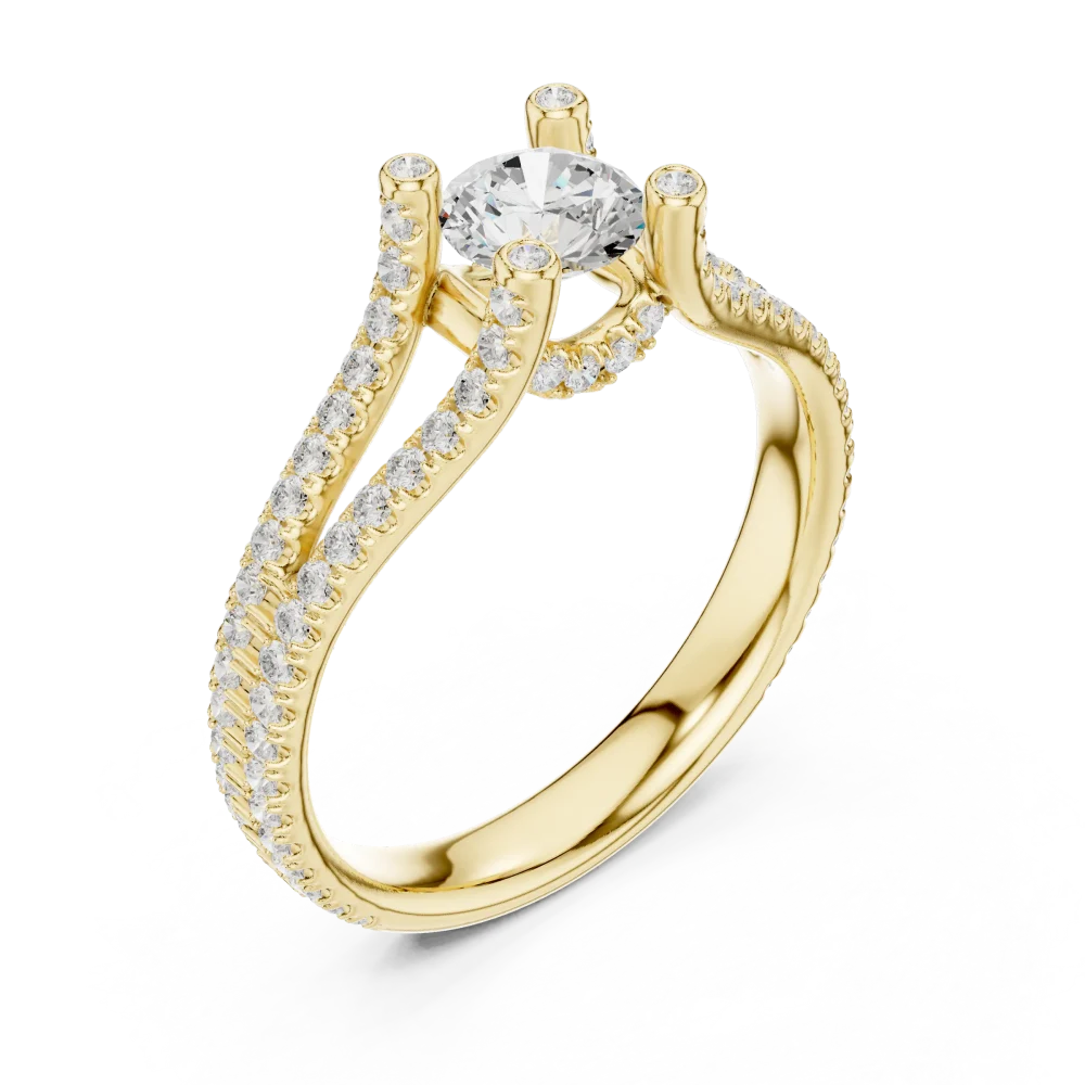 Discover the brilliance of our Luminary Round Solitaire Ring. Expertly handcrafted with VVS-VS DIAMEUR diamonds. Elevate your collection today.