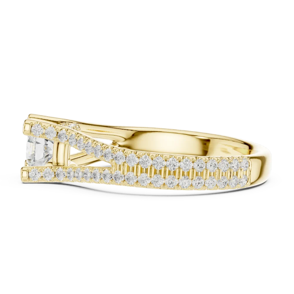 Luminary Round Brilliant Split-Shank Solitaire Ring - Image 4