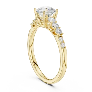 Luminary Round Brilliant Cut Graduated Solitaire Ring - Image 3