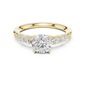 Luminary Round Brilliant Cut Graduated Solitaire Ring - Image 2