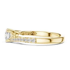 Ethereal Round Brilliant Split-Shank Solitaire Ring - Image 4