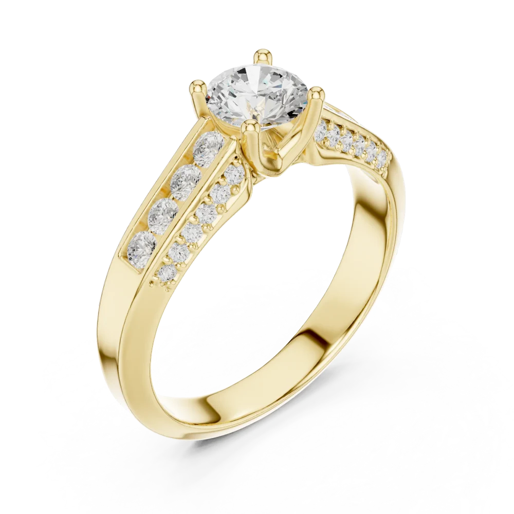 Discover the radiance of our Luminary Round Solitaire Ring. Featuring premium DIAMEUR diamonds and artisan craftsmanship, shop this timeless icon now.