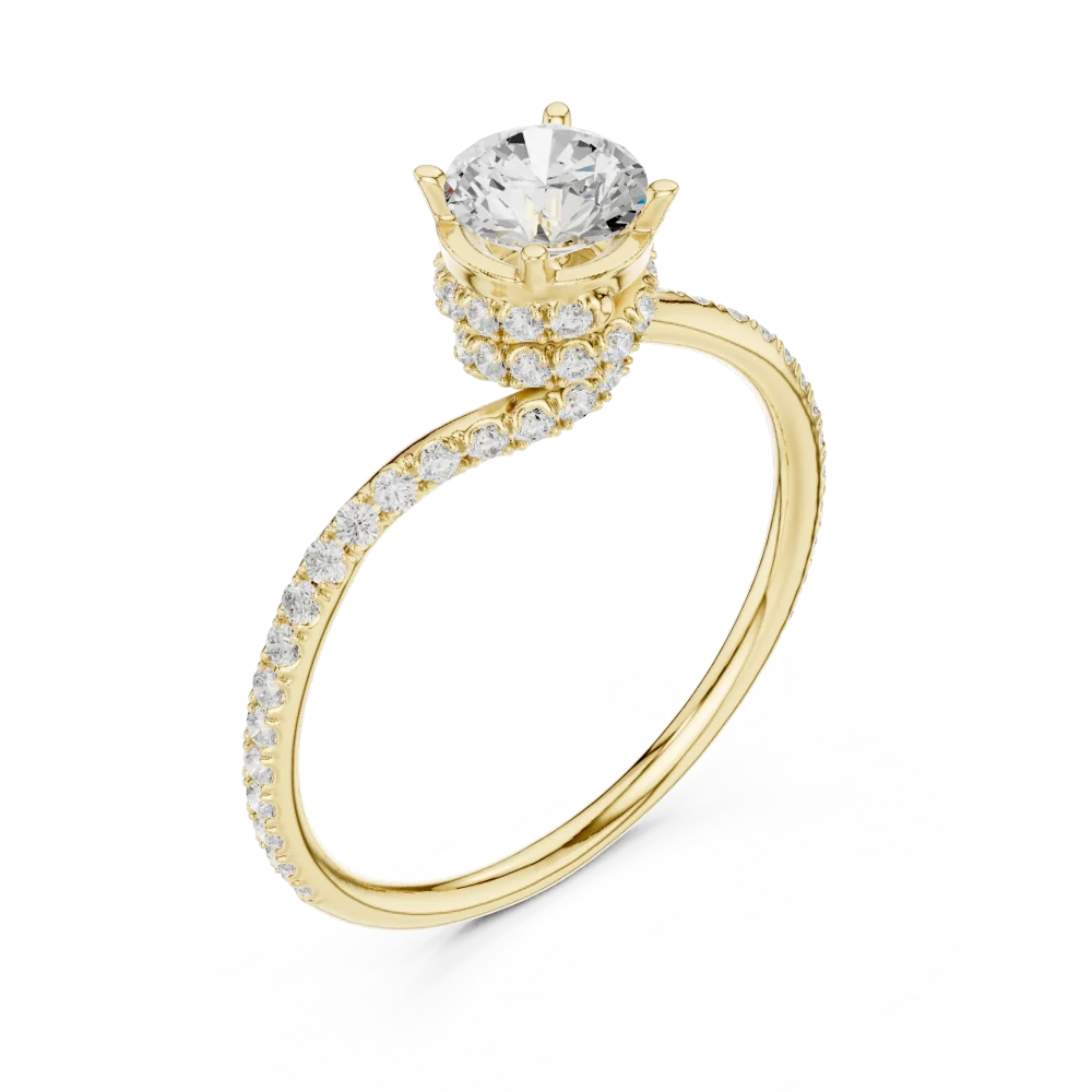 Discover the elegance of our Ethereal Solitaire Ring. Featuring a brilliant DIAMEUR diamond, it’s the perfect modern classic. Shop this exquisite design.