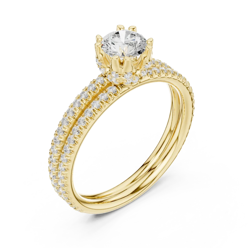 Discover the radiant beauty of our Round Solitaire Ring, featuring premium DIAMEUR lab-grown diamonds. Elevate your collection today.