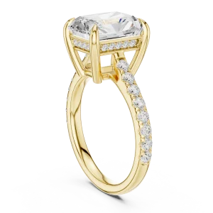 Radiant Luminary Hidden Halo Solitaire Ring - Image 3