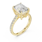 Radiant Luminary Hidden Halo Solitaire Ring