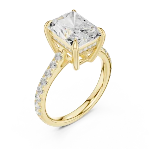 Radiant Luminary Hidden Halo Solitaire Ring