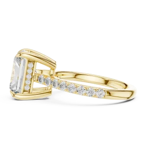 Radiant Luminary Hidden Halo Solitaire Ring - Image 4