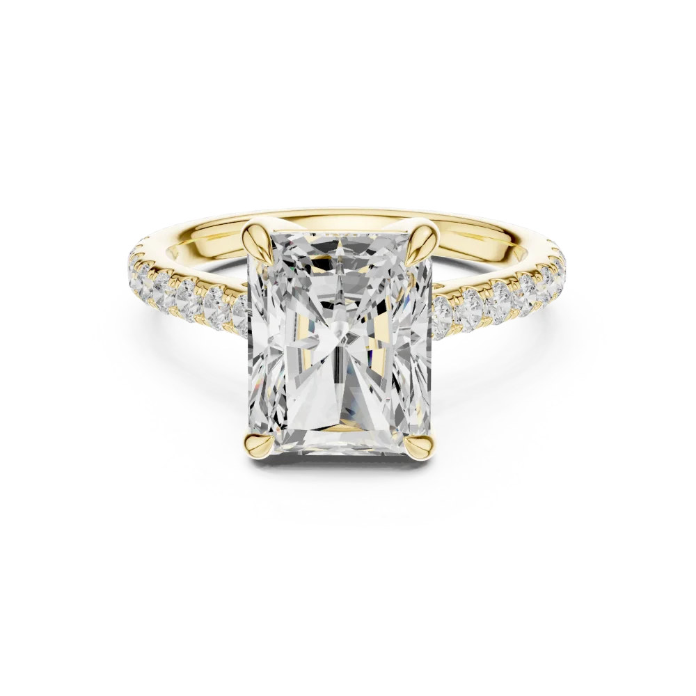 Radiant Luminary Hidden Halo Solitaire Ring - Image 2