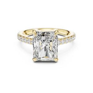 Radiant Luminary Hidden Halo Solitaire Ring - Image 2