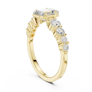 Luminary Emerald Cut Solitaire Statement Ring - Image 3