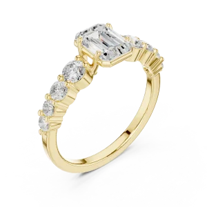 Luminary Emerald Cut Solitaire Statement Ring