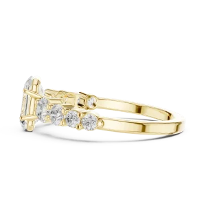 Luminary Emerald Cut Solitaire Statement Ring - Image 4