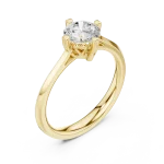 Essence Round Brilliant Cut Solitaire Engagement Ring