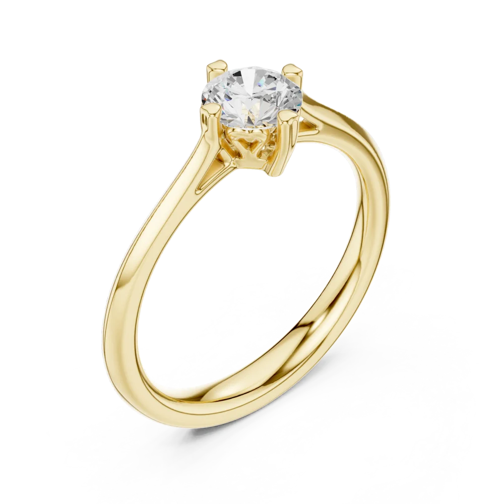 Discover the Essence Solitaire ring, a timeless design featuring a brilliant-cut DIAMEUR lab-grown diamond. Shop this modern classic today.