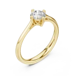Essence Round Brilliant Cut Solitaire Engagement Ring