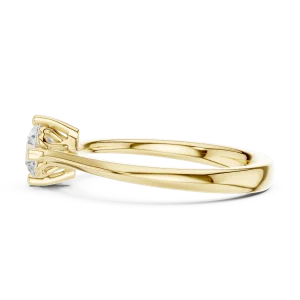 Essence Round Brilliant Cut Solitaire Engagement Ring - Image 4