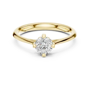 Essence Round Brilliant Cut Solitaire Engagement Ring - Image 2