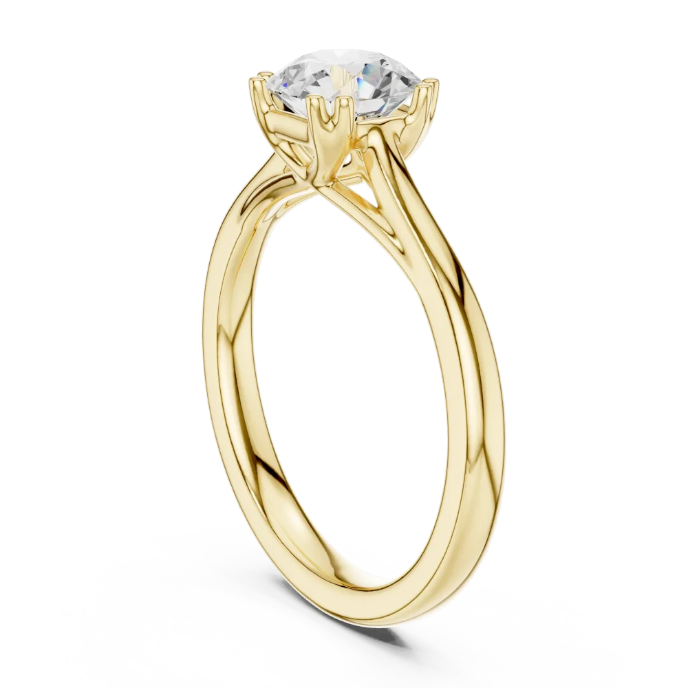 Essence Round Brilliant Cut Solitaire Ring - Image 3