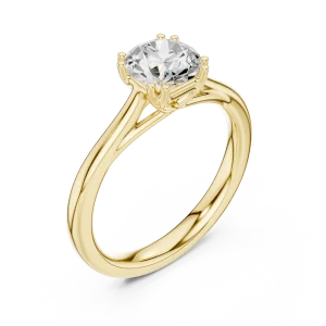 Essence Round Brilliant Cut Solitaire Ring