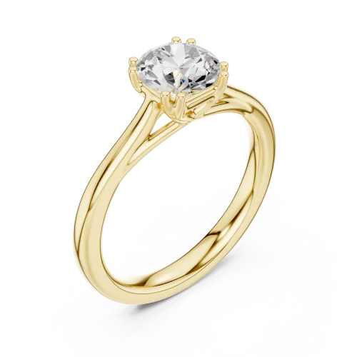 Essence Round Brilliant Cut Solitaire Ring