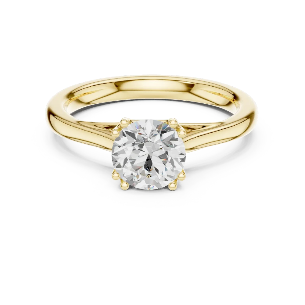 Essence Round Brilliant Cut Solitaire Ring - Image 2