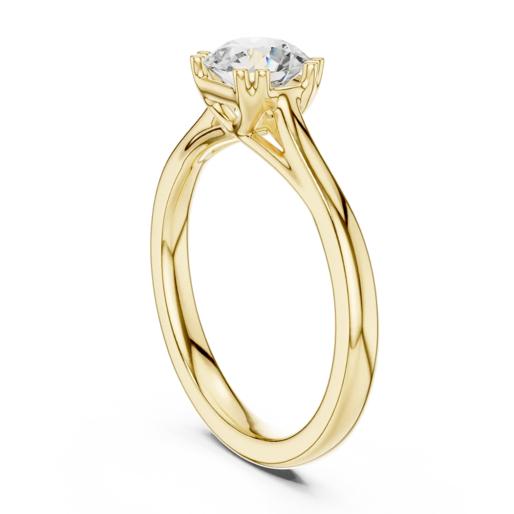 Essence Round Brilliant Cut Solitaire Ring - Image 3