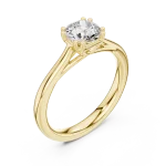 Essence Round Brilliant Cut Solitaire Ring