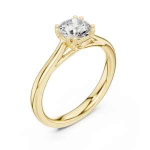 Essence Round Brilliant Cut Solitaire Ring
