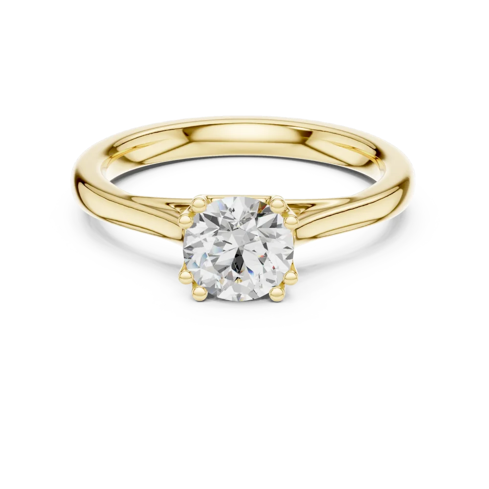Essence Round Brilliant Cut Solitaire Ring - Image 2